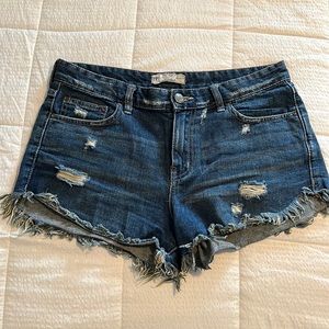 Free People ripped jean shorts